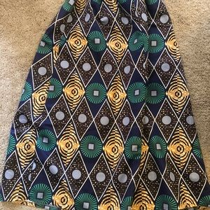 Tribal print maxi skirt